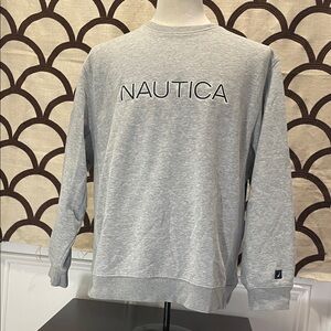 Nautica Heather Gray Crewneck Sweatshirt